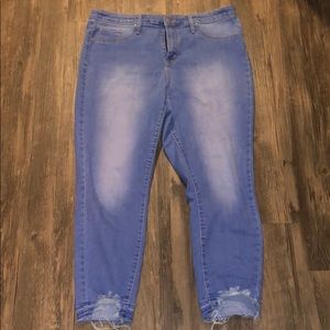 High Rise Jegging Crop Jeans